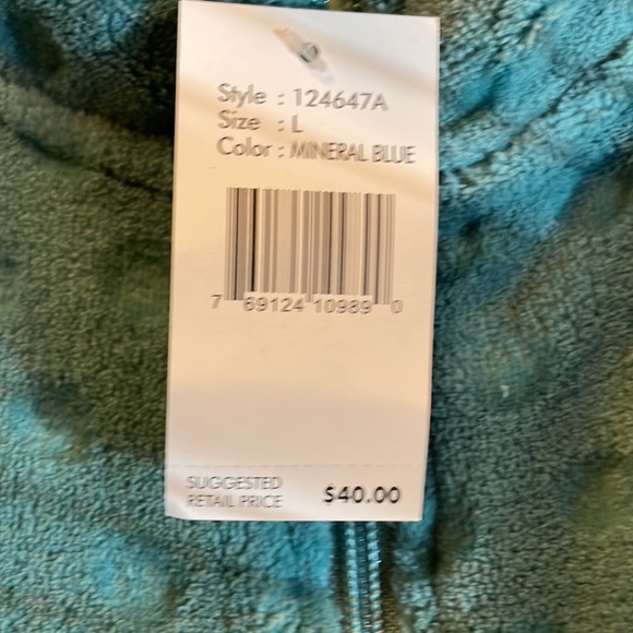 Jason Maxwell Jacket Brand New Size Large Mineral Blue Color - Picture 2 of 3